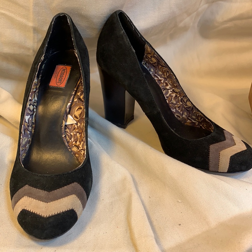 Missoni leather suede classic heels GC